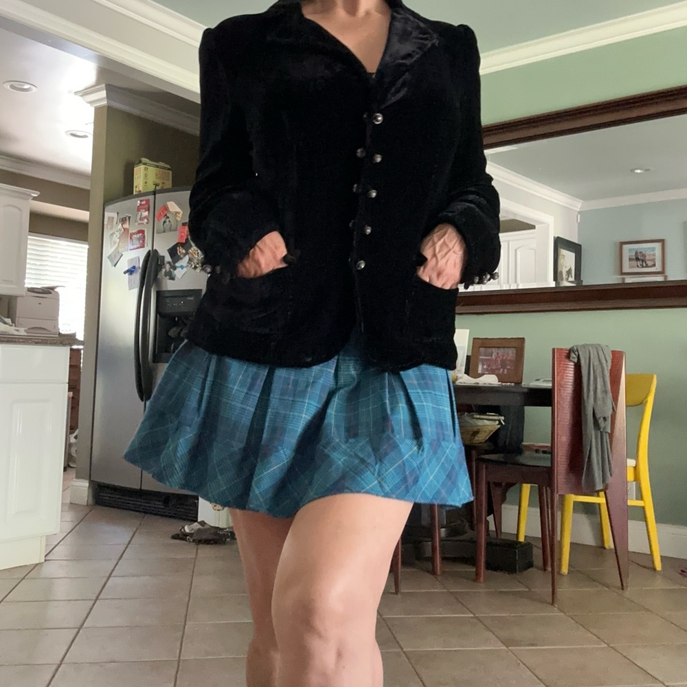 VTG Cherokee Plaid Skirt Size XL/ M Built in Shorts Goth Preppy Schoolgirl Y2K